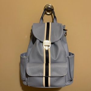 Court Couture Hampton Tennis Backpack (striped sky blue)